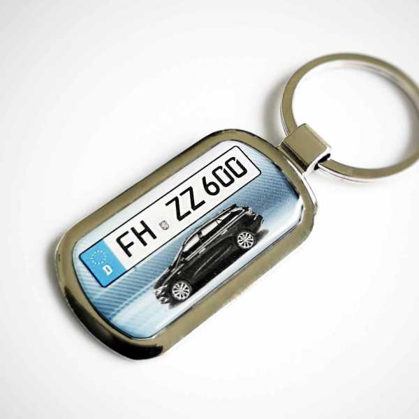 Fiat Tipo Kombi Kennzeichen Schlüsselanhänger personalisiert mit persönlicher Gravur