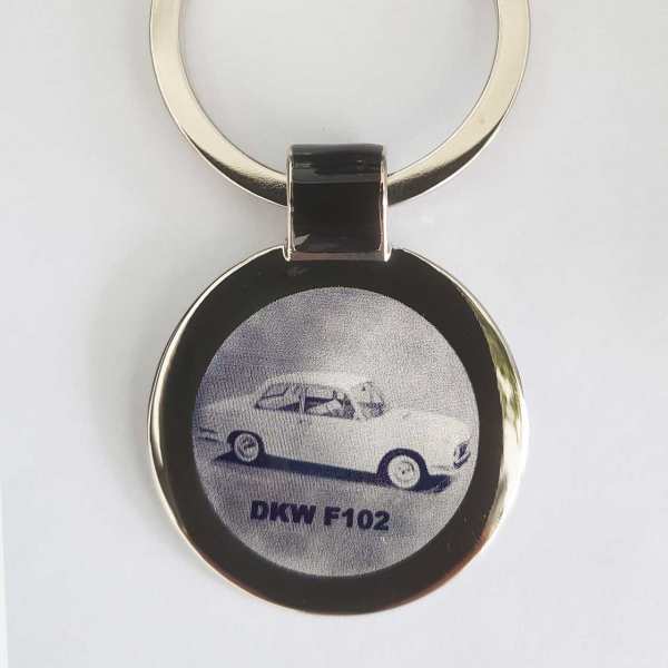 DKW F102 Schlüsselanhänger personalisiert - original Fotogravur