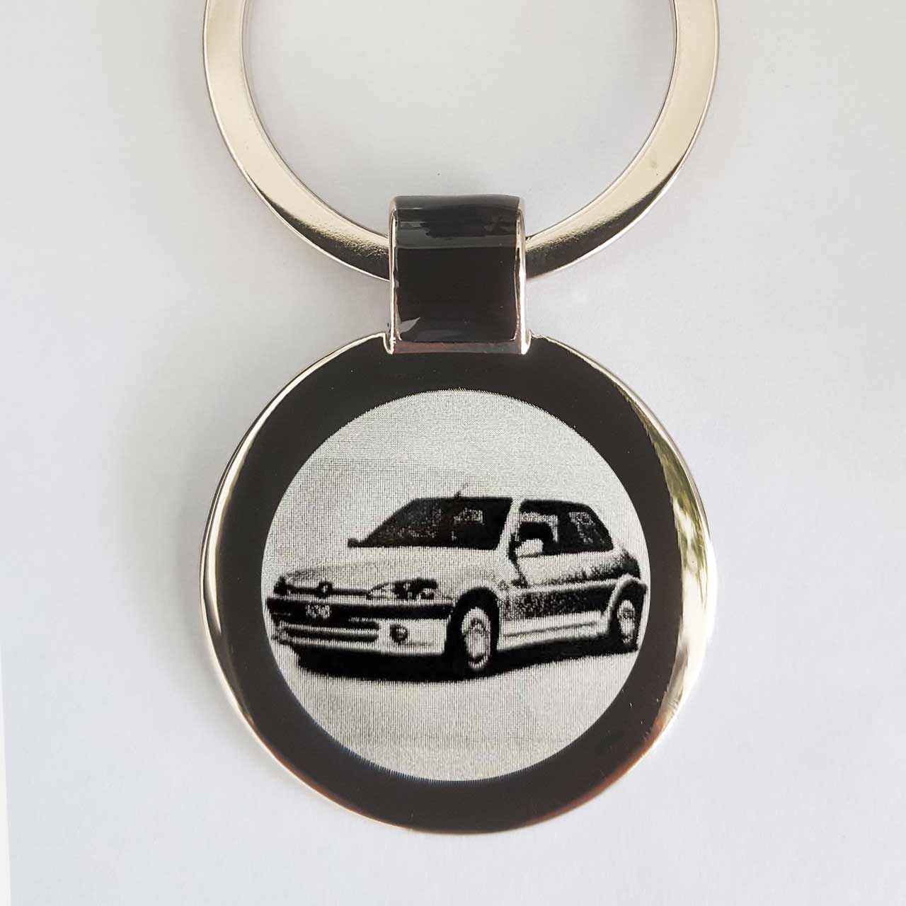 Peugeot 2008 Schlüsselanhänger mit Kennzeichen mit Gravur