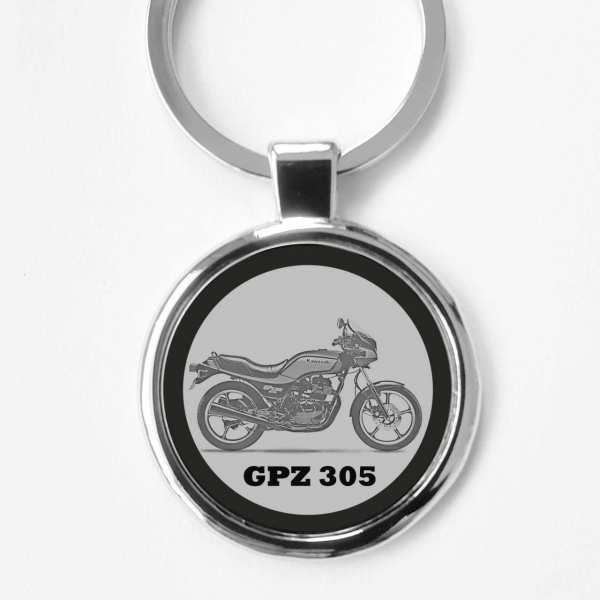 Kawasaki GPZ305 Schlüsselanhänger personalisiert