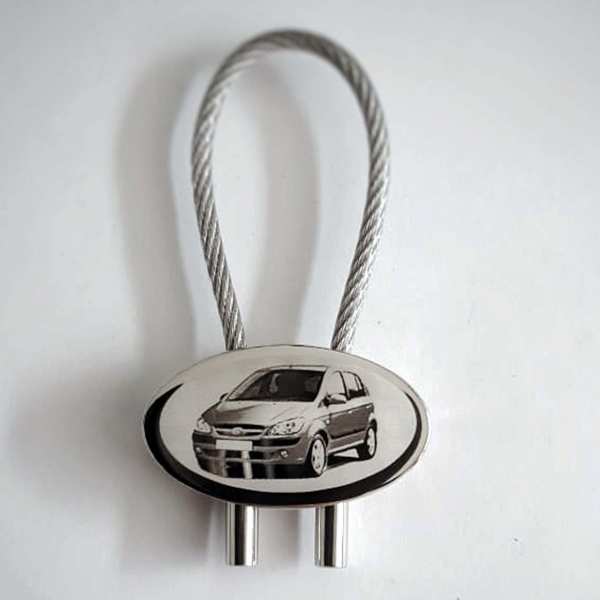 Hyundai Getz Gravur Schlüsselanhänger personalisiert - original Fotogravur