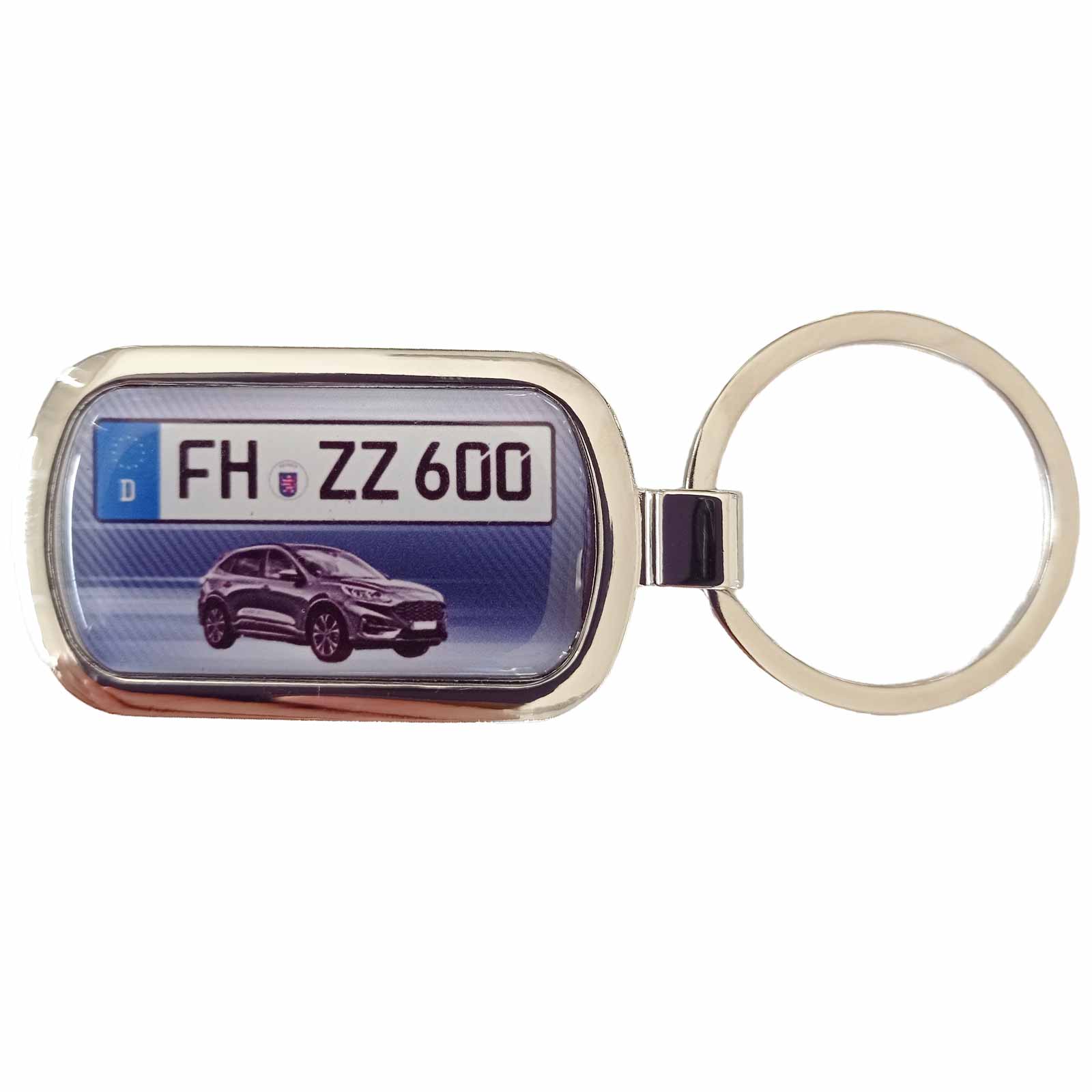 Ford Kuga Hybrid Kennzeichen Schlüsselanhänger ab 2024 mit Gravur