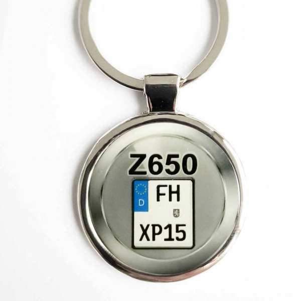Kawasaki Z650 Kennzeichen Schlüsselanhänger personalisiert & Gravur