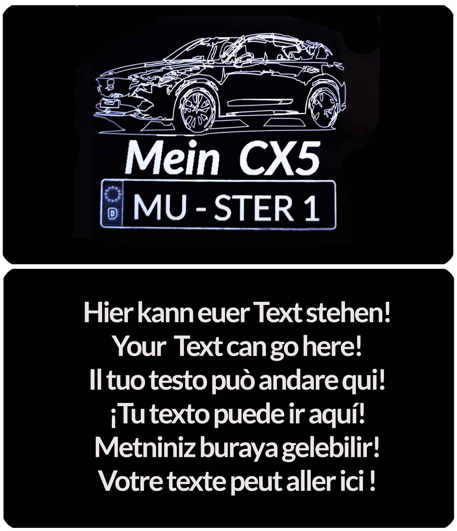Mazda CX-5 Zubehör Visitenkarte personalisierbar